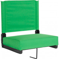 Flash Furniture XU-STA-BGR-GG Grandstand Comfort Seats by Flash with Ultra-Padded Seat in Bright Green 