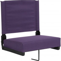 Flash Furniture XU-STA-DKPUR-GG Grandstand Comfort Seats by Flash with Ultra-Padded Seat in Dark Purple 