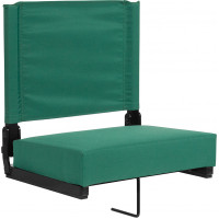 Flash Furniture XU-STA-HGR-GG Grandstand Comfort Seats by Flash with Ultra-Padded Seat in Hunter Green 