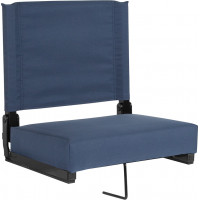 Flash Furniture XU-STA-NAVY-GG Grandstand Comfort Seats by Flash with Ultra-Padded Seat in Navy Blue 