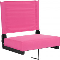 Flash Furniture XU-STA-PK-GG Grandstand Comfort Seats by Flash with Ultra-Padded Seat in Pink 