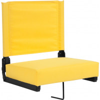 Flash Furniture XU-STA-YL-GG Grandstand Comfort Seats by Flash with Ultra-Padded Seat in Yellow 