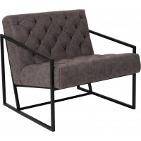 Flash Furniture ZB-8522-GY-GG HERCULES Madison Series Retro Gray Leather Tufted Lounge Chair 