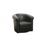 Baxton Studio Arm Chair Black Brown A-282-Black