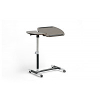 Baxton Studio AA-10T-3-Wenge/Black Olsen Wheeled Laptop Tray Table with Tilt Control