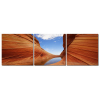 Baxton Studio AF-1021ABC Desert Sandstone Mounted Photography Print Triptych