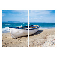 Baxton Studio AF-1102AB Leisurely Afternoon Mounted Photography Print Diptych