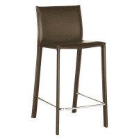 Baxton Studio Counter Stool Brown ALC-1822A-65 Brown Set of 2