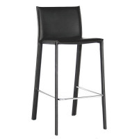 Baxton Studio Bar Stool Black ALC-1822A-75 Black  Set of 2