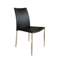 Baxton Studio Dining Chair Black ALC-1899 Black Set of 2