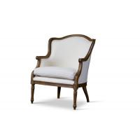 Baxton Studio ASS292Mi ASH2 Charlemagne Traditional French Accent Chair