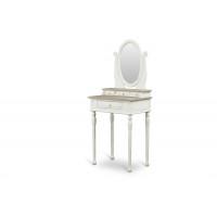 Baxton Studio PLM5VM/M B-CA Anjou Traditional French Accent Dressing Table with Mirror
