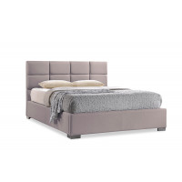 Baxton Studio BBT6481-Queen-Beige Sophie Beige Queen Size Platform Bed