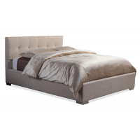 Baxton Studio BBT6482-King-Beige Regata Beige King Size Platform Bed
