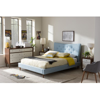 Baxton Studio BBT6570-Light Blue-Full Hannah Modern Full Size Platform Bed