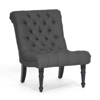 Baxton Studio BH-63109-Grey-AC Caelie Modern Lounge Chair