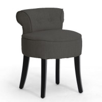 Baxton Studio BH-63110-Grey-AC Millani Modern Lounge Stool