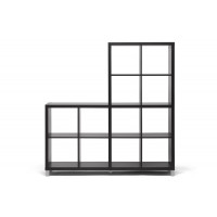 Baxton Studio Cb-2224 Sunna Dark Brown Modern Cube Shelving Unit