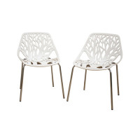 Baxton Studio Dining Chair White DC-451-White Set of 2