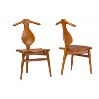 Baxton Studio DC-823-Light Brown Granard Contemporary Dining Chair Set of 2