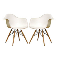 Baxton Studio Accent Chair White DC-866-white Set of 2