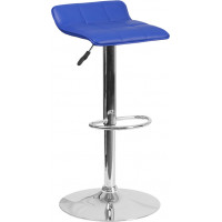 Flash Furniture DS-801B-BL-GG Vinyl Barstool in Blue