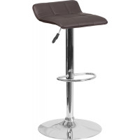 Flash Furniture DS-801B-BRN-GG Vinyl Barstool in Brown