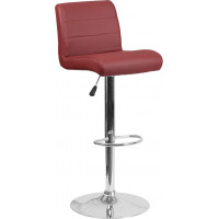 Flash Furniture DS-8101B-BG-GG Vinyl Barstool in Burgundy