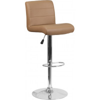 Flash Furniture DS-8101B-CAP-GG Vinyl Barstool in Cappuccino