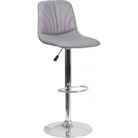 Flash Furniture DS-8220-GY-GG Vinyl Barstool in Gray