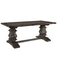 Modway EEI-1199-BRN Column Wood Dining Table in Brown
