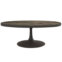 Modway EEI-1204-BRN-SET Drive Wood Top Coffee Table in Brown