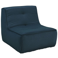 Modway EEI-1354-AZU Align Upholstered Armchair in Azure