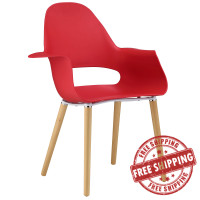 Modway EEI-1464-RED Soar Dining Armchair in Red