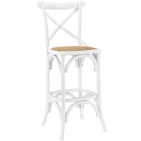 Modway EEI-1540-WHI Gear Bar Stool in White
