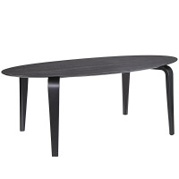 Modway EEI-1629-BLK Event Aluminum Slat Dining Table in Black