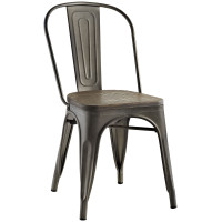 Modway EEI-2028-BRN Promenade Bamboo Side Chair in Brown