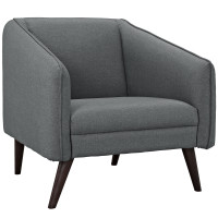 Modway EEI-2132-GRY Slide Armchair in Gray