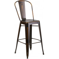 Flash Furniture ET-3534-30-COP-GG Distressed Copper Barstool in Copper