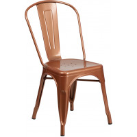Flash Furniture ET-3534-POC-GG Copper Metal Chair in Copper