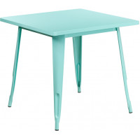 Flash Furniture ET-CT002-1-MINT-GG Mint Metal Indoor Table in Mint