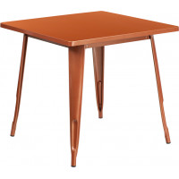 Flash Furniture ET-CT002-1-POC-GG Copper Metal Indoor Table in Copper