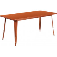 Flash Furniture ET-CT005-POC-GG Rectangular Copper Metal Table in Copper