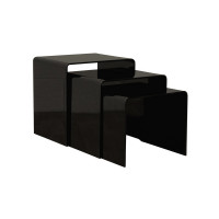 Baxton Studio Coffee Table Black Fay-510-black
