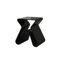 Baxton Studio End Table Black Fay-8196-black