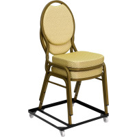 Flash Furniture HERCULES Series Steel Stack Chair and Church Chair Dolly FD-BAN-CH-DOLLY-GG