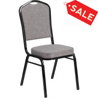 Flash Furniture FD-C01-B-5-GG Fabric banquet chair in Gray