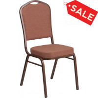 Flash Furniture FD-C01-COP-1-GG Fabric banquet chair in Brown
