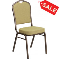 Flash Furniture FD-C01-GV-8-GG Citron Fabric Banquet Chair in Green
