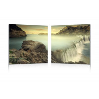 Baxton Studio Fg-1037Ab Unbridled Power Mounted Photography Print Diptych
